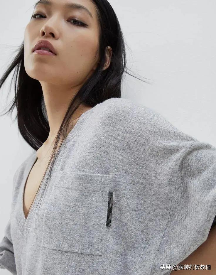 针织圆形口袋视频教程,针织开衫口袋怎么织