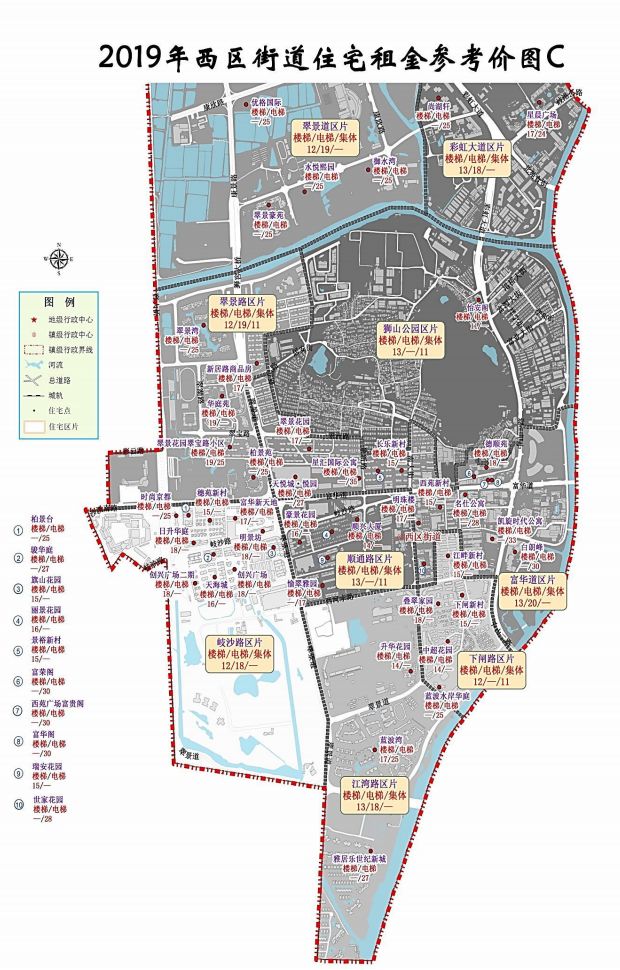中山租房价格一览表最新,中山市中心城区租房价格