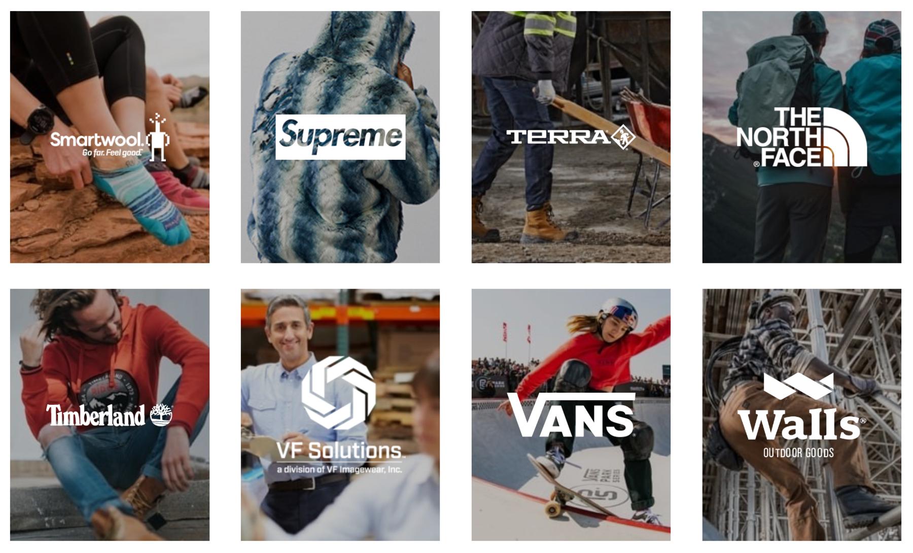 vf集团旗下所有品牌,supreme中国有限公司