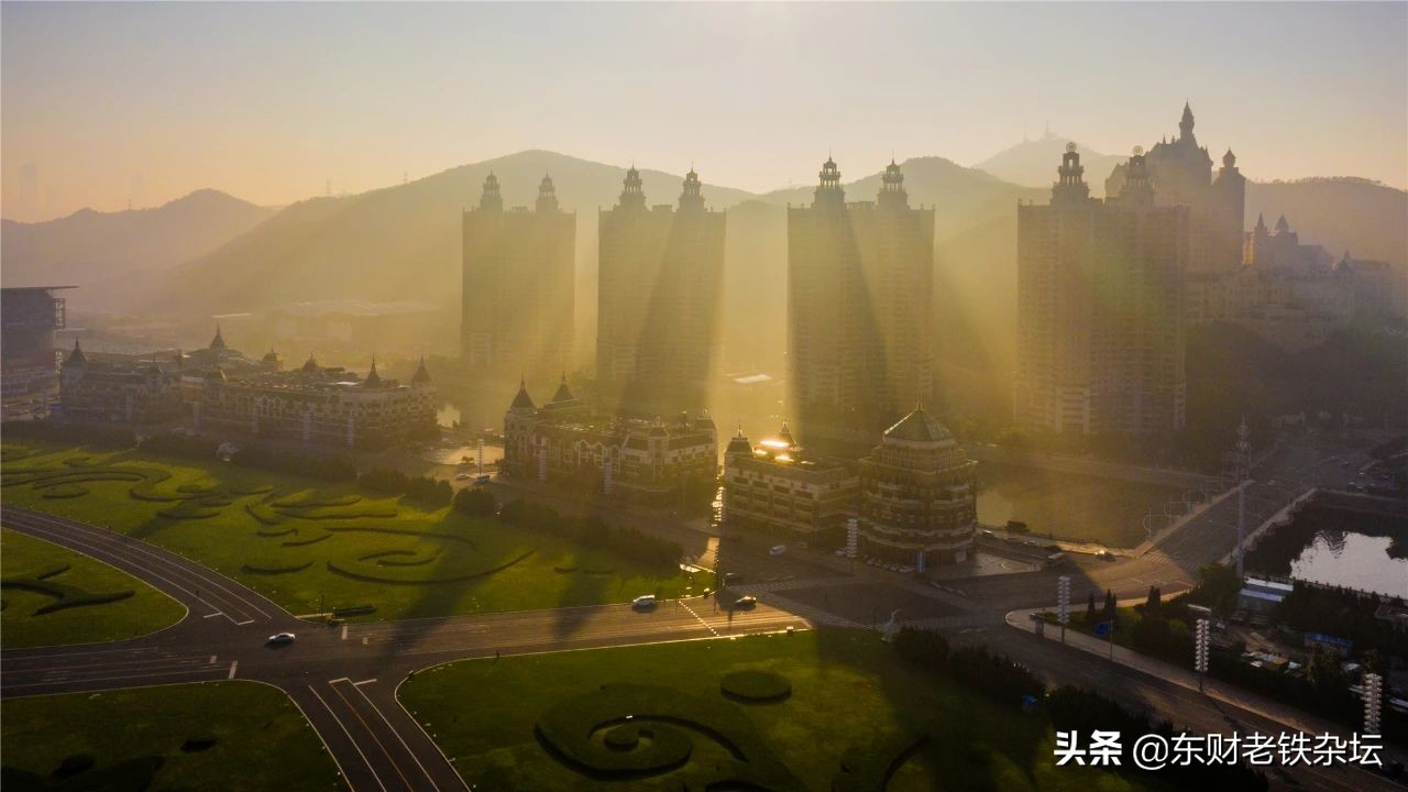 大连星海广场喷泉夜景航拍超清,航拍大连星海广场高清视频