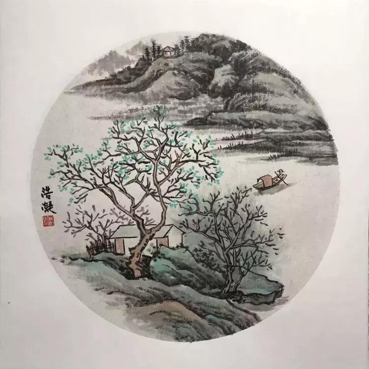 山水画入门怎么画,山水画怎么画水彩