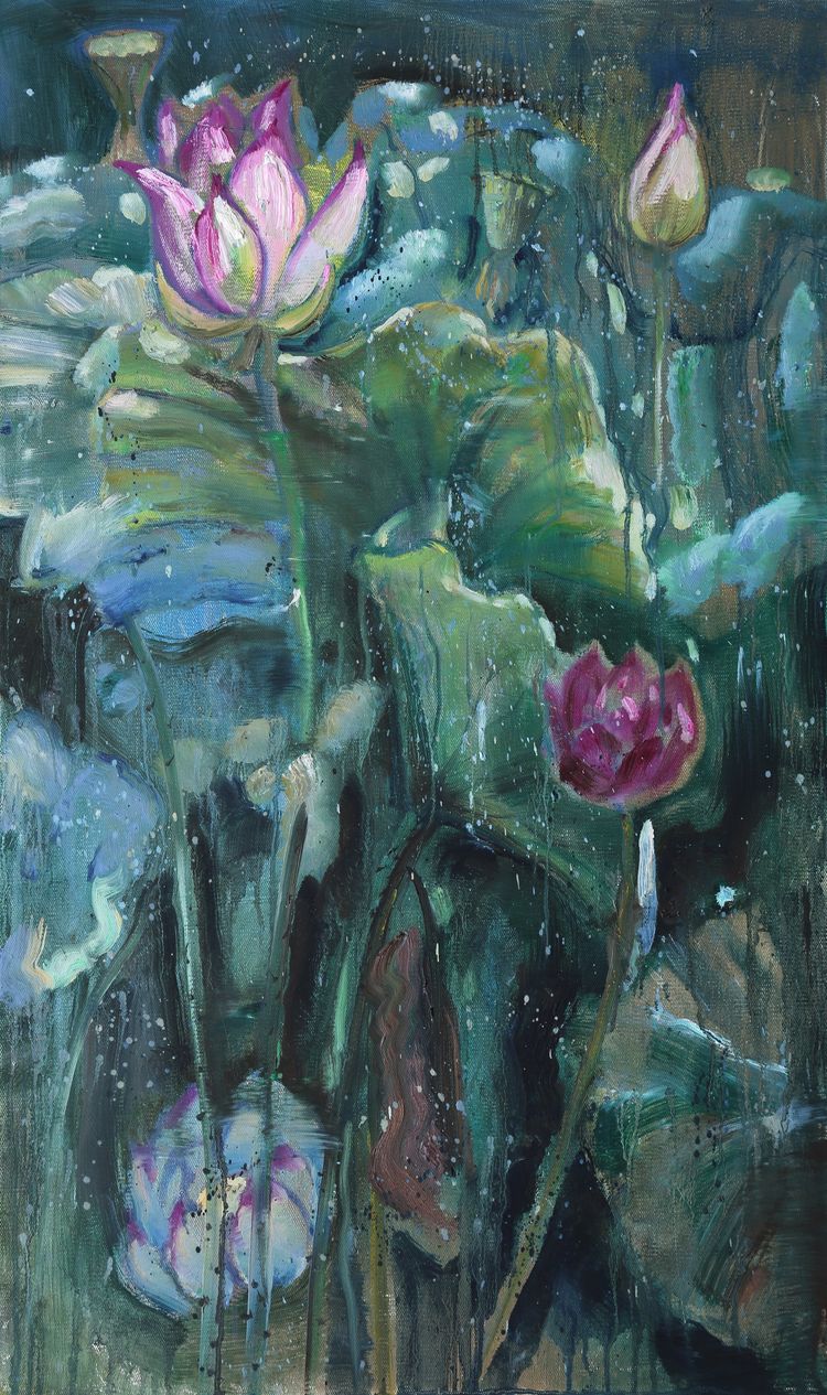 林山书画,桂林山水油画