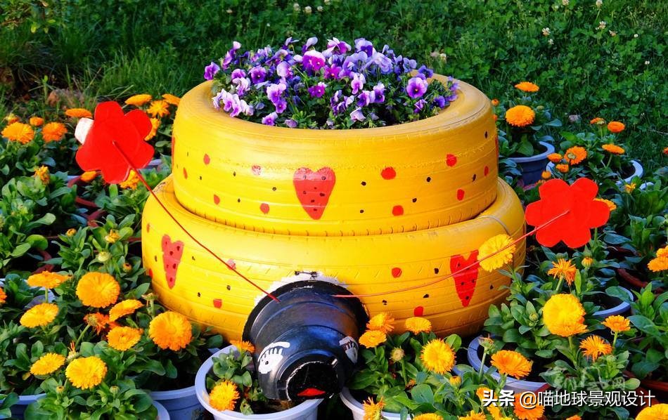 废旧轮胎再利用脑洞大开创意无限,废旧轮胎利用创意作品