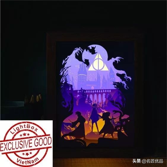 适合做多层立体纸雕的图,屋子半立体纸雕