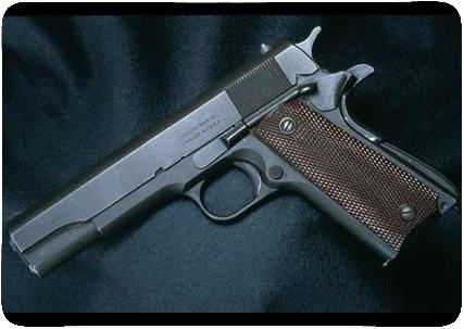 二战美国四大经典手枪,二战手枪勃朗宁m1911