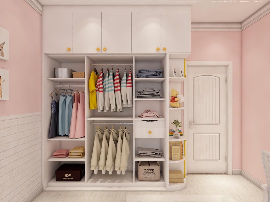 2.4米推拉门衣柜布局设计,两扇门衣柜布局设计
