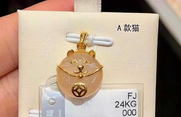 周大福的招财猫多少钱,韩国周大福招财猫