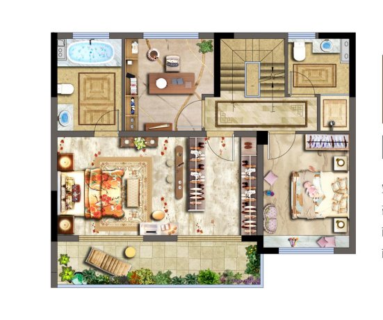 秦汉新城中梁壹号院别墅,秦汉新城中梁壹号院户型图