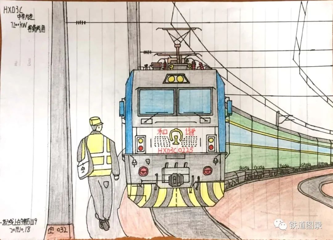 铁路人文:手绘火车