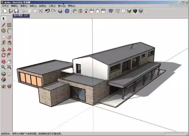 sketchup照片结合数据建模,sketchup建模教程房子不用cad