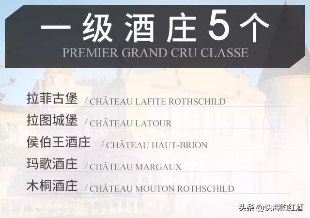 波尔多葡萄酒分级知识全述,波尔多葡萄酒1855