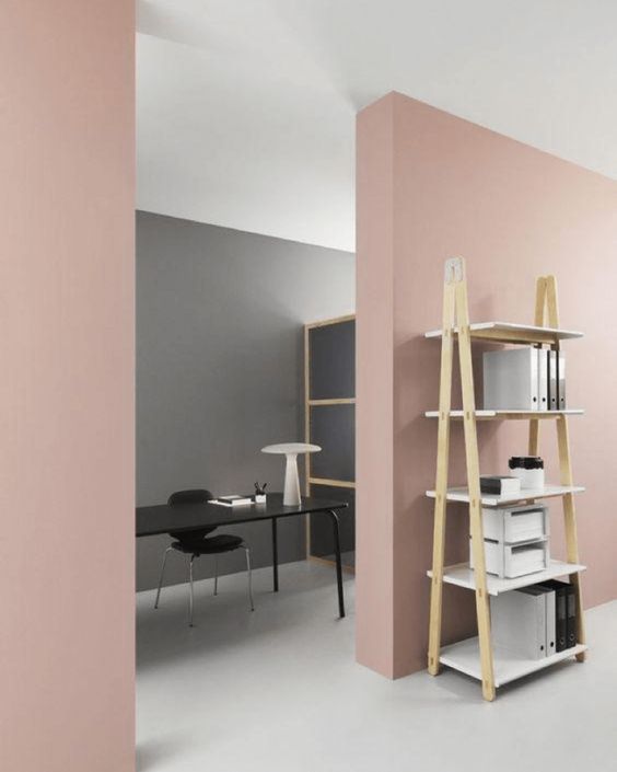 粉色墙面可以直接刷白漆吗,暗粉色墙面效果图