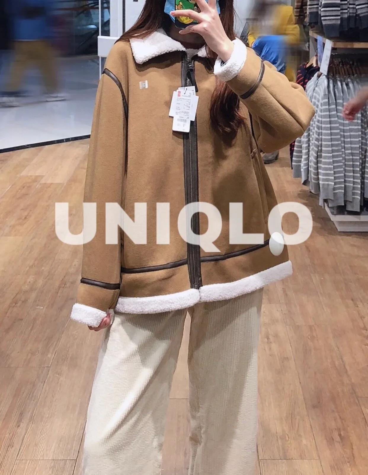 优衣库摇粒绒防风外套测评,优衣库短摇粒绒外套穿搭