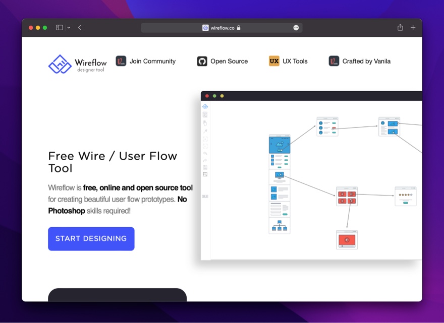 Wireflow-免费开源的用户流程图绘制工具，专为互联网产品打造