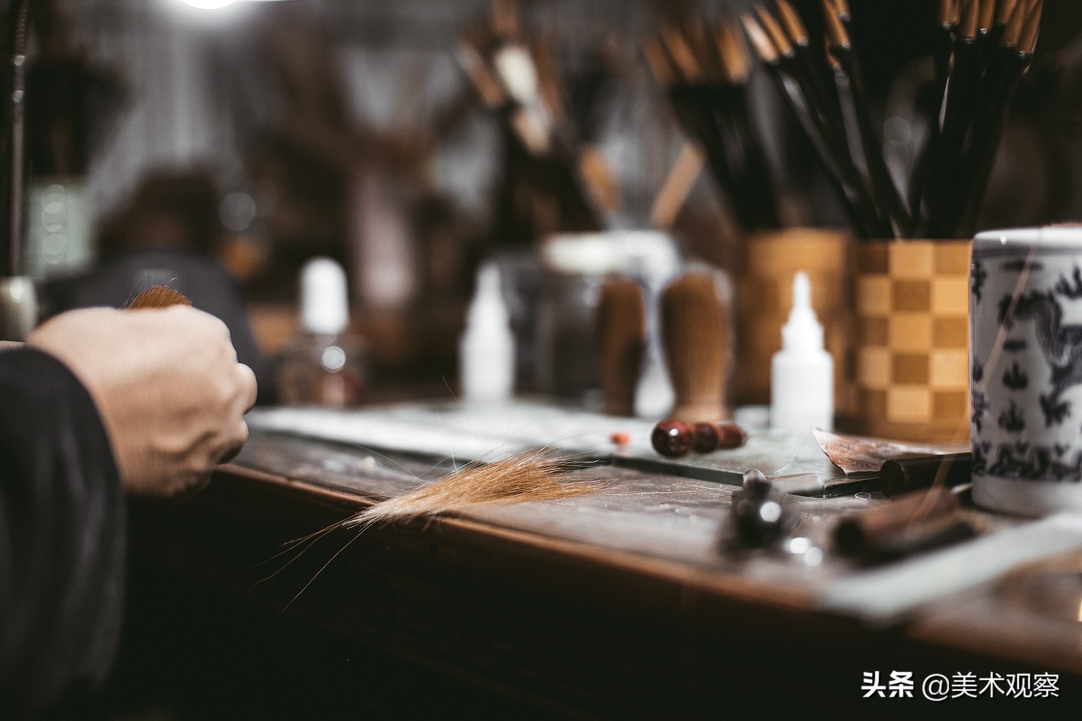 毛笔的制作工序有多少道图解,简单了解了一下毛笔的制作过程