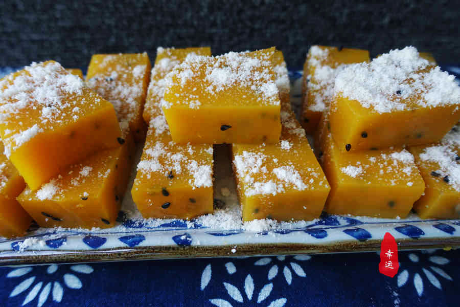 江米南瓜凉糕的做法,南瓜凉糕的制作方法全过程