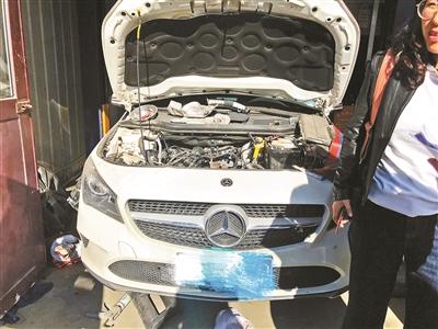 女子租豪车出事故后续,女子为参加聚会租奔驰