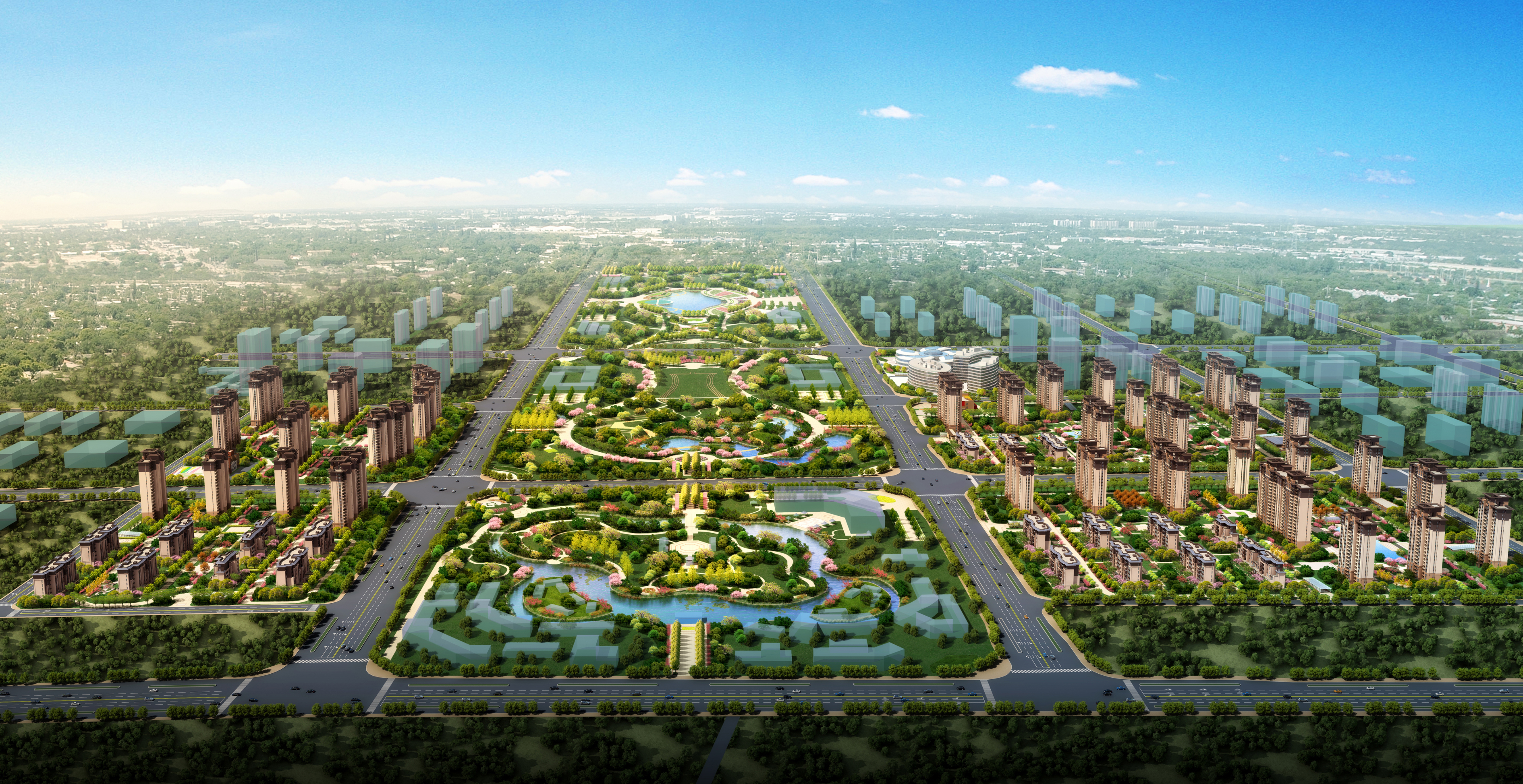 城在园中景在城中山城水相融,郑州荥阳这个区域正迈向公园型宜居新城