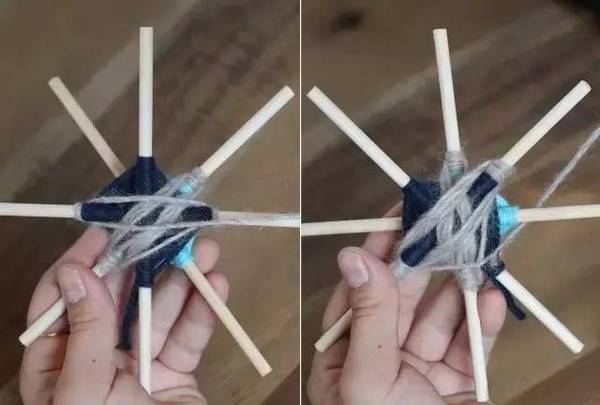 厉害，只用一次性筷子绕上毛线，开出曼荼罗花！附手工教程