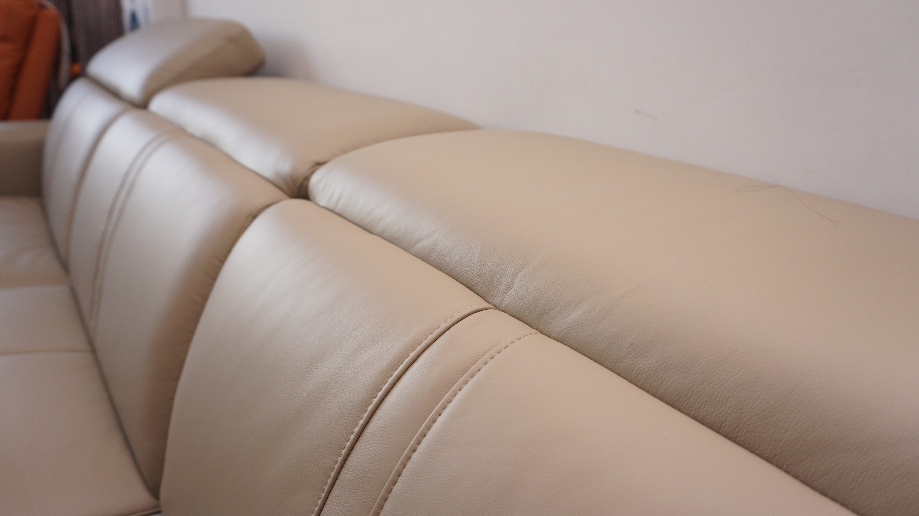 三米全友真皮沙发,全友一字型布艺沙发