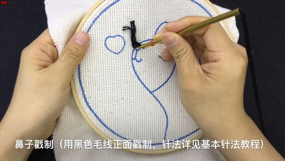 diy刺绣小图案戳戳绣,刺绣文化戳戳绣