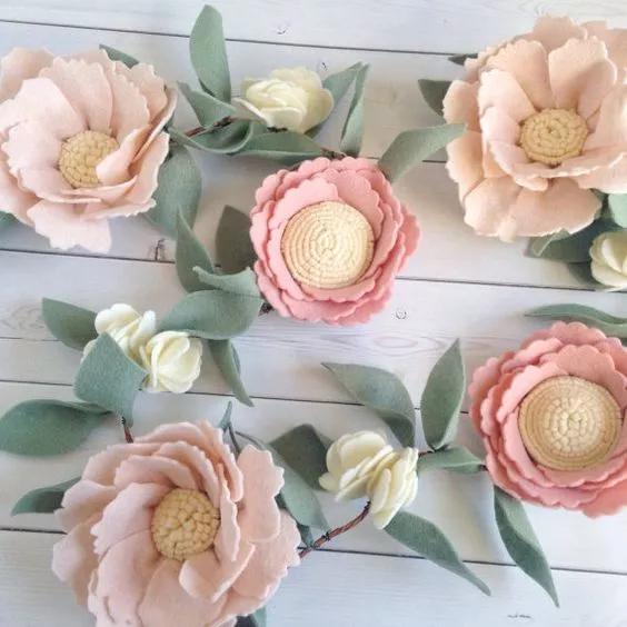 不织布仿真花束制作方法,不织布立体花制作教程清明节