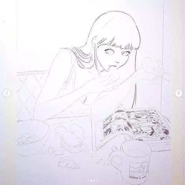 不务正业、跳钢管舞的她靠画羞羞画撩到46万粉丝,画作撩性格酷