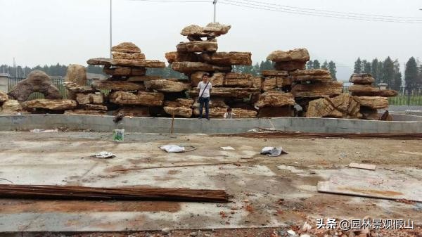 假山流水景观制作,假山造型制作教程