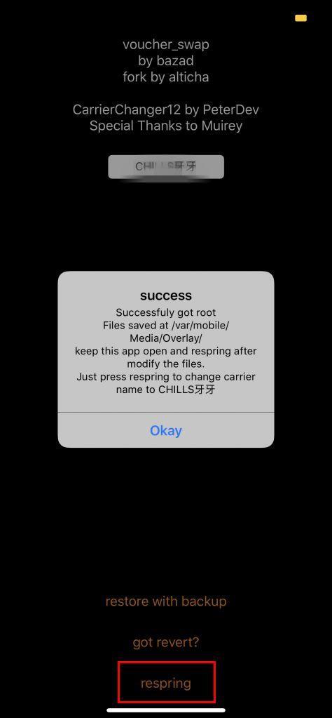ios12越狱更改运营商文字,ios12.3怎么修改运营商