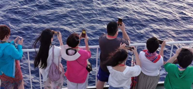 一半是海水一半是蓝天，这就是西沙群岛！我是登岛的第46066人