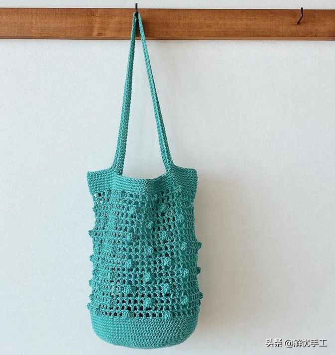 简单漂亮的小包包钩针教程,韩国钩针钩桌布花样教程