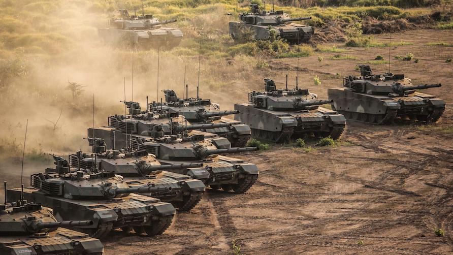 泰国陆军vt4坦克实弹,泰国展示从中国引进的vt4主战坦克