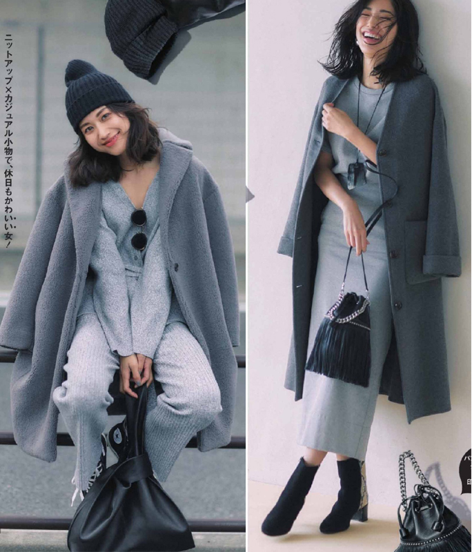 灰色秋冬高级感穿搭,灰色系搭配秋冬