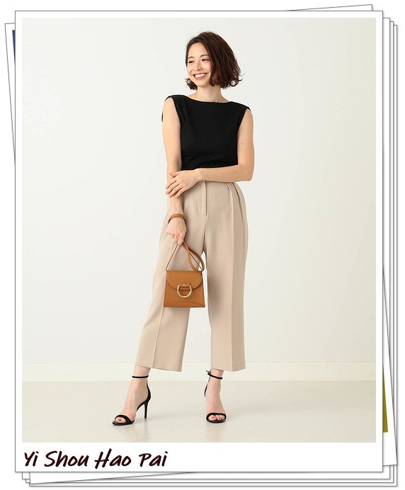 春夏米色裤子最佳搭配上衣,夏季米色裤子与上衣搭配图