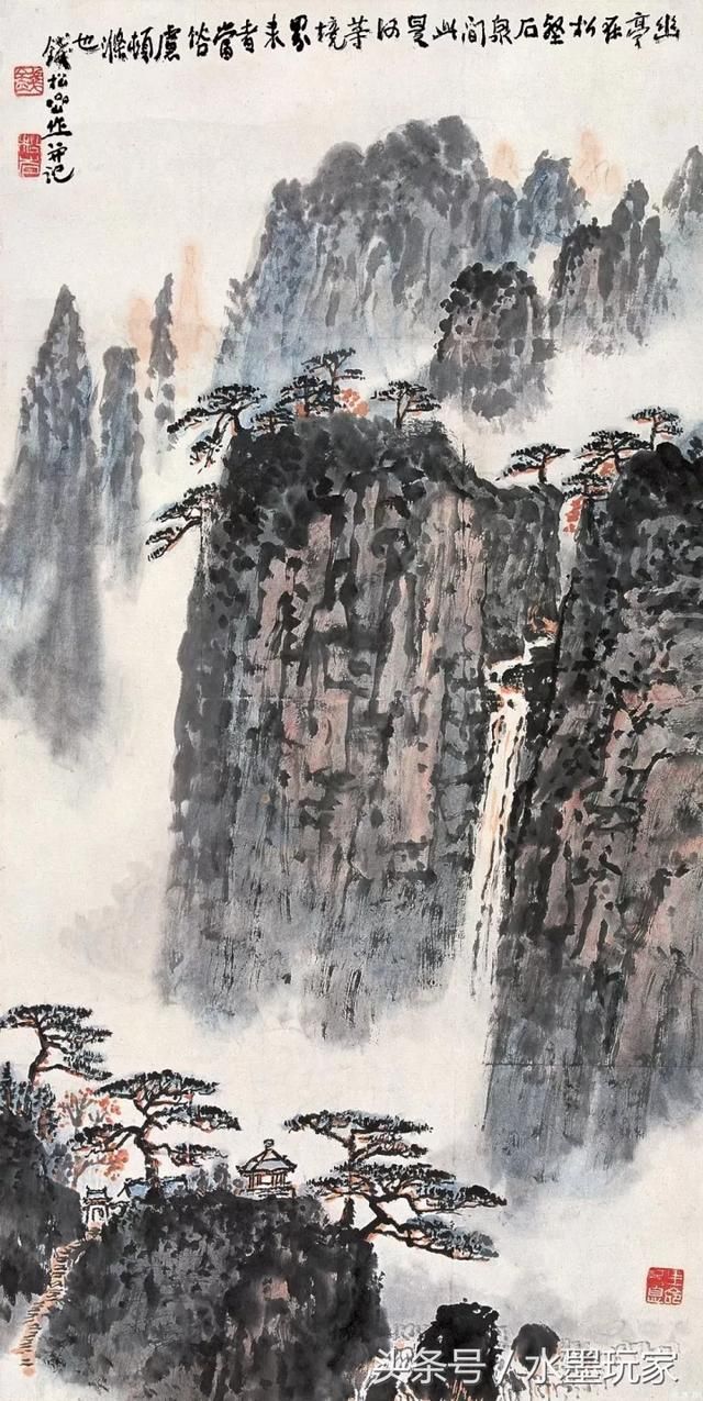 书画家钱松嵒作品价格,钱松喦早期山水画