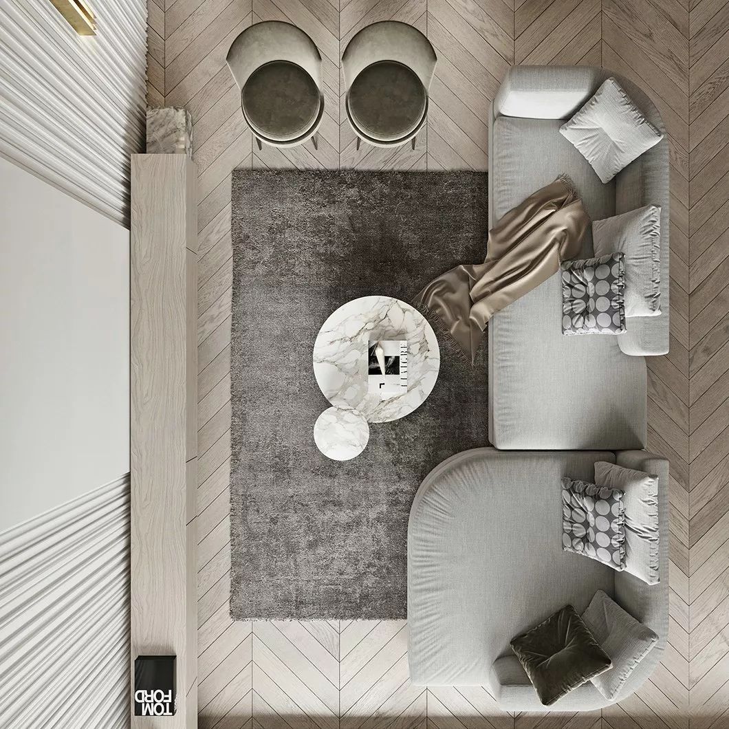 简约舒适高级质感住宅,高级灰现代简约住宅