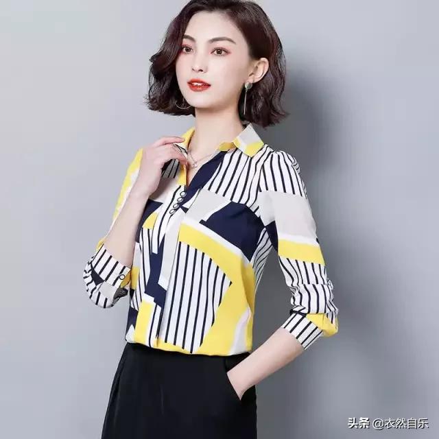 留心过这样的雪纺衫,减龄又洋气魅力款式经典而时尚优化身材比例