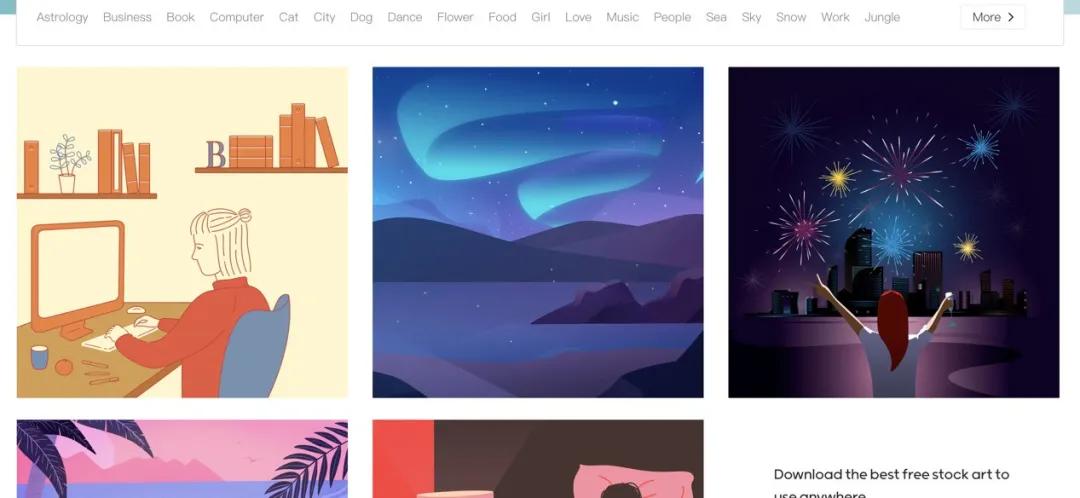 免费商用插画网站,插画素材网站免费