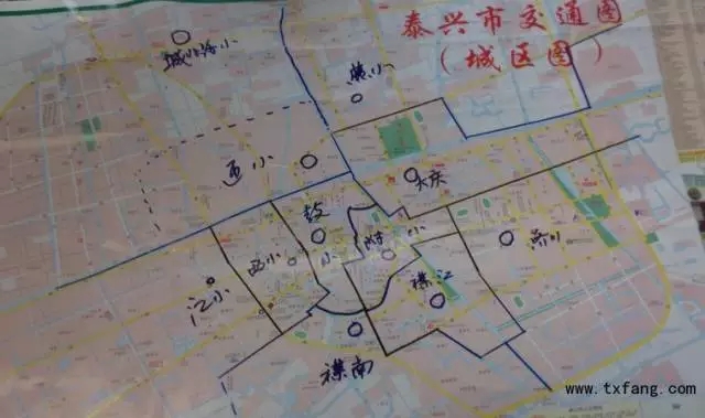 泰兴市学区划分图,泰兴学区划分标准