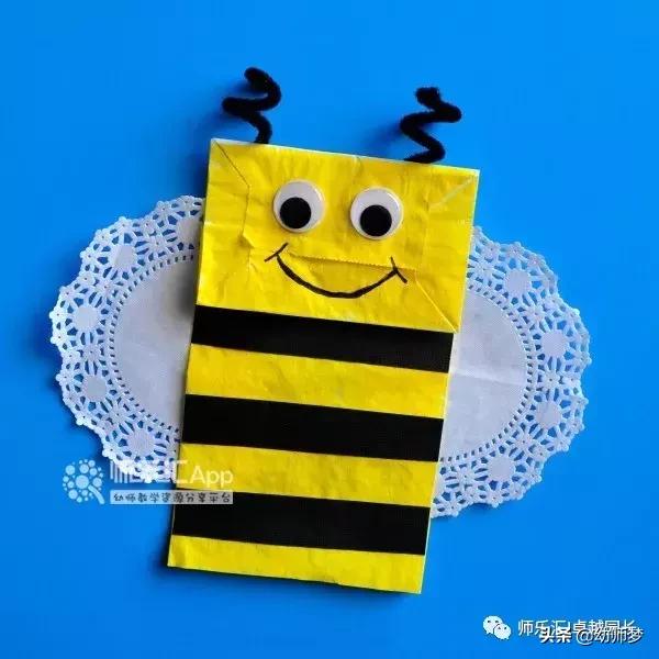 环保纸袋手工创意创作思路,幼儿纸袋手工环保创意图片