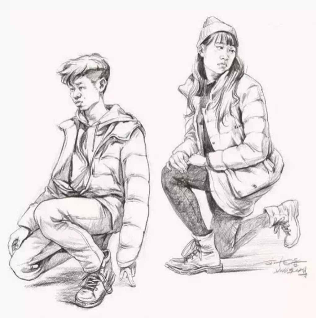 速写人物站姿方法与技巧,速写人物7个常见错误的解决办法