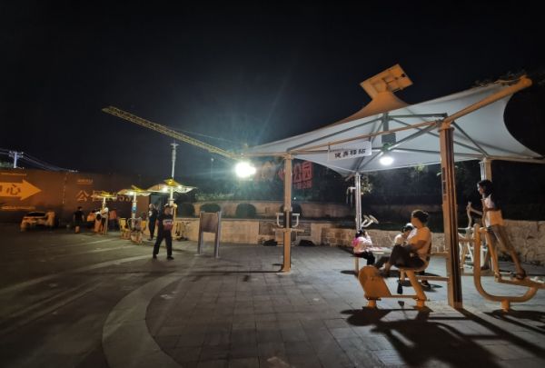 户外智慧健身器材,户外健身器材智能化升级