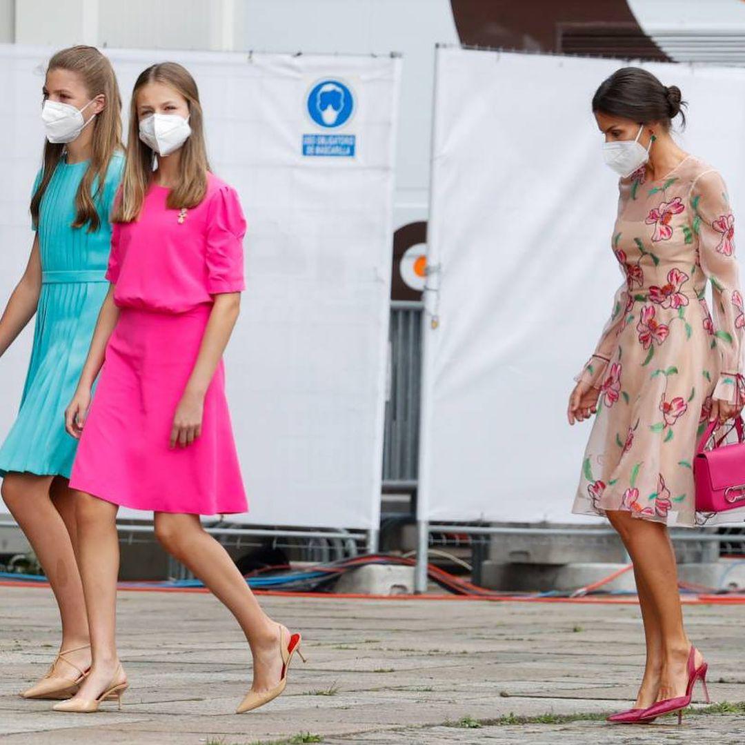 西班牙双公主颜值,西班牙俩公主同亮相