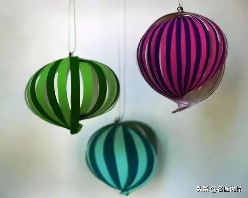 猪年手工制作纸灯笼,大红灯笼手工制作简约过年