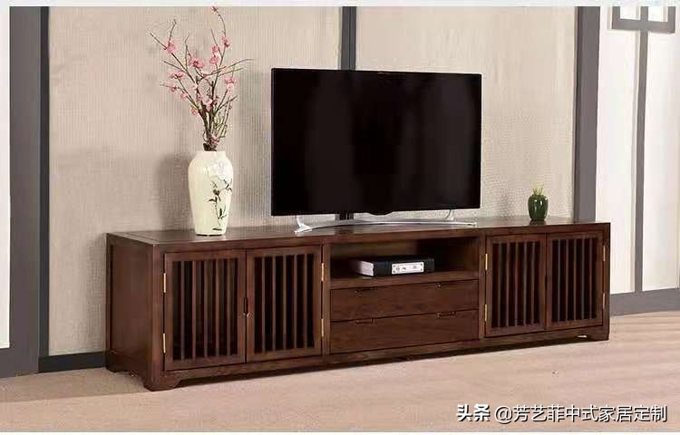 新中式客厅电视柜效果图,餐厅客厅电视柜隔断柜新中式