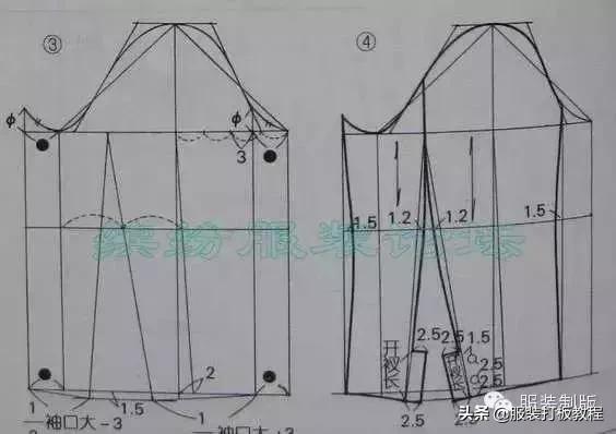大海服装睡衣袖子裁剪教程,服装裁剪袖子教程大全