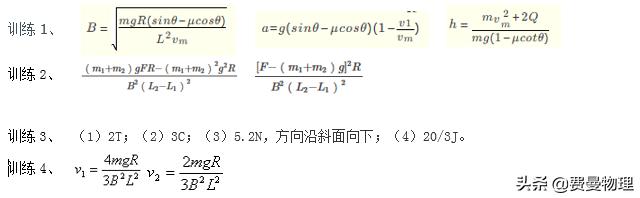 高中物理电磁感应图像解题模板,物理电磁感应图像题