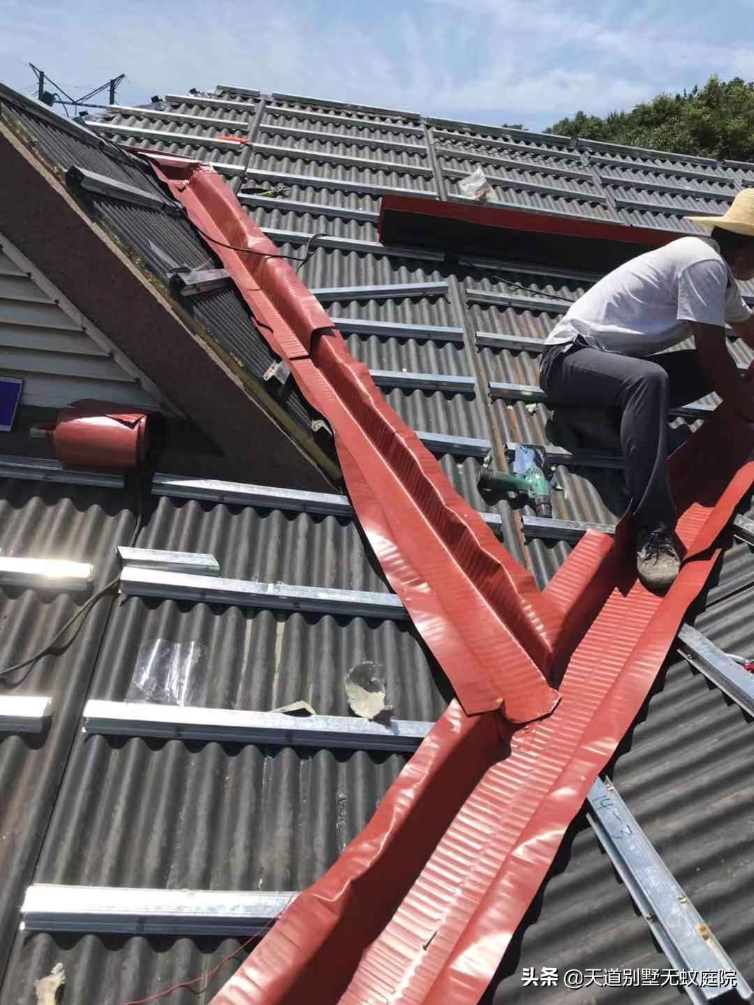 旧楼房翻新改造斜屋面,平屋面改造翻新