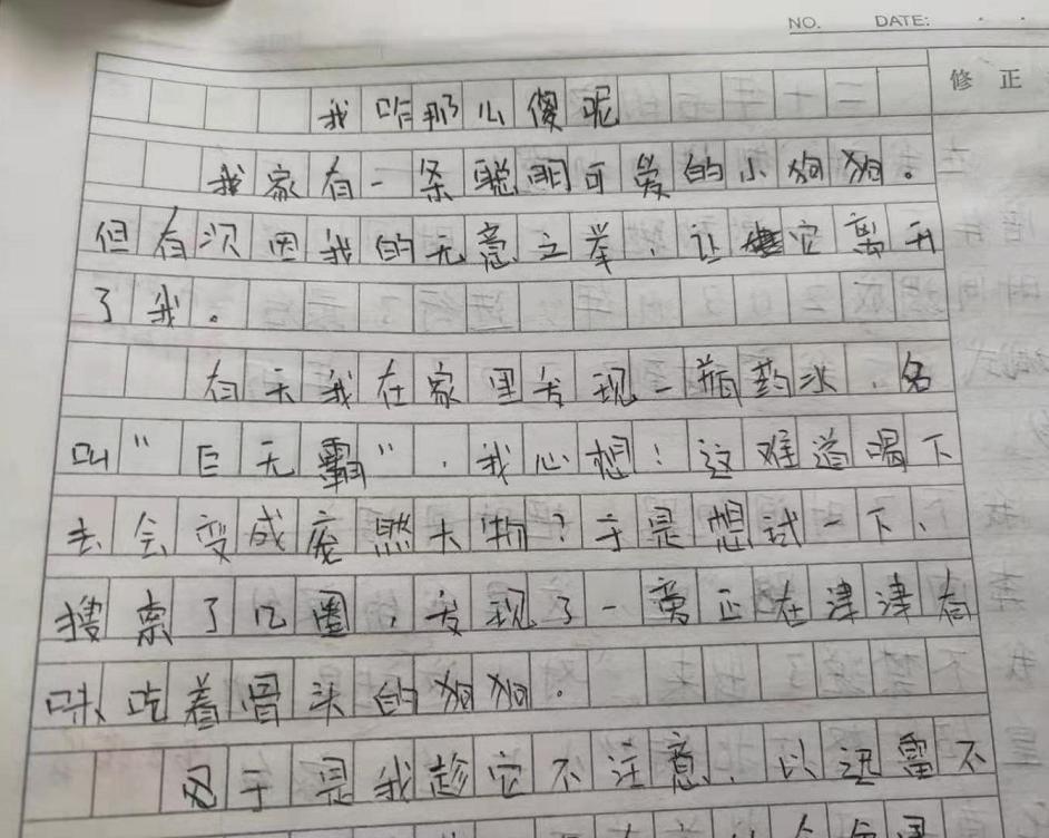 小学生心酸作文,小学生作文老师看完都哭了