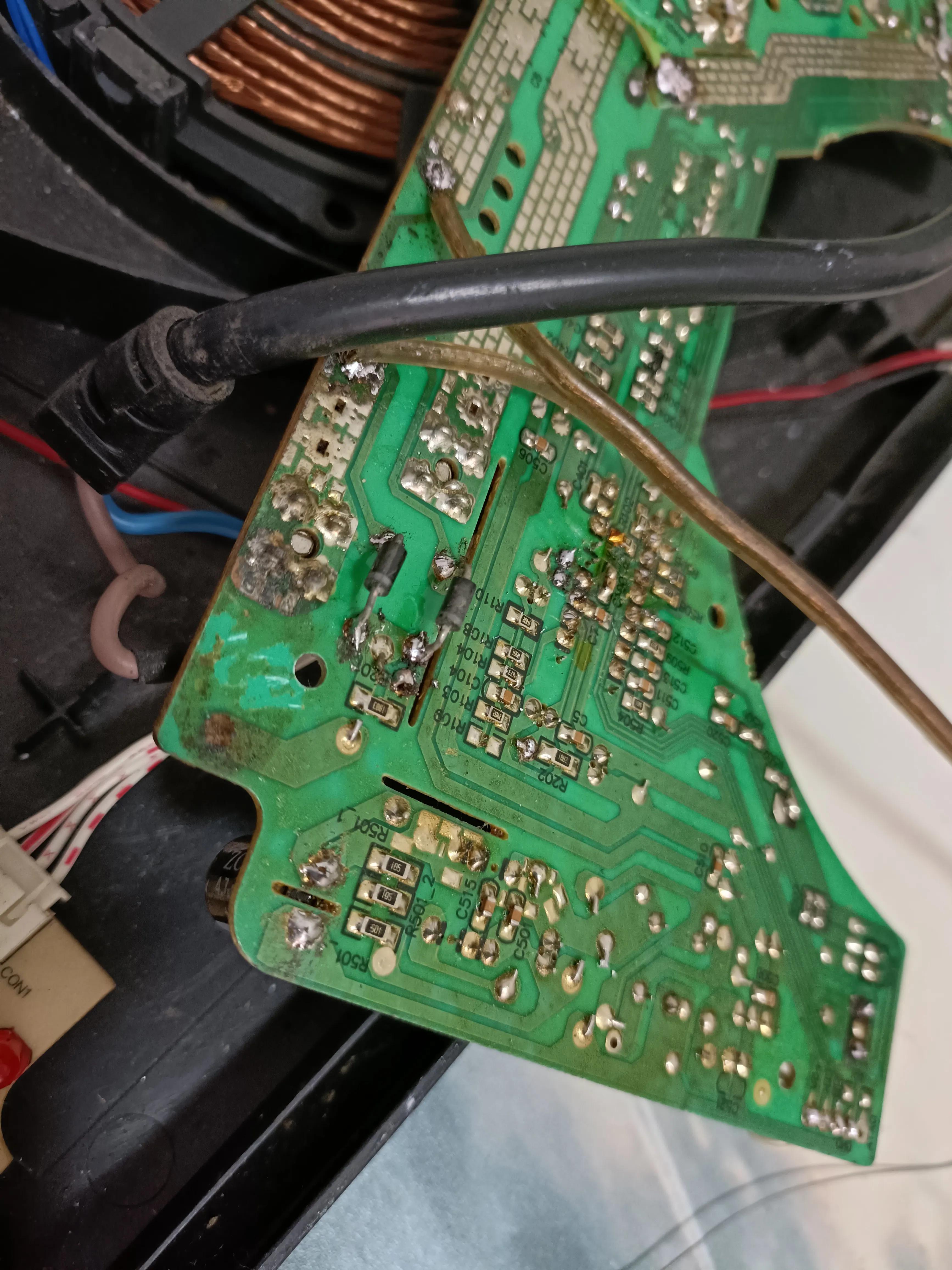 电磁炉风扇电压过高烧坏怎么修复,电磁炉电源管理芯片电压过高